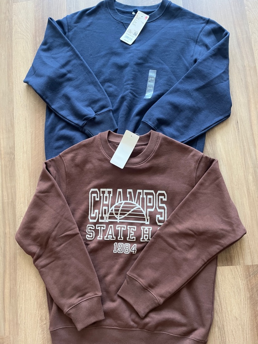 Lot of 2 NEW Uniqlo boys size 11-12 sweatshirt bundle